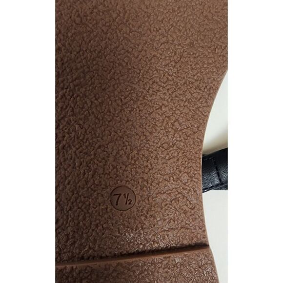 Madewell The Boardwalk Double Strap Slide Sandal Black Size 7.5 - Picture 8 of 8